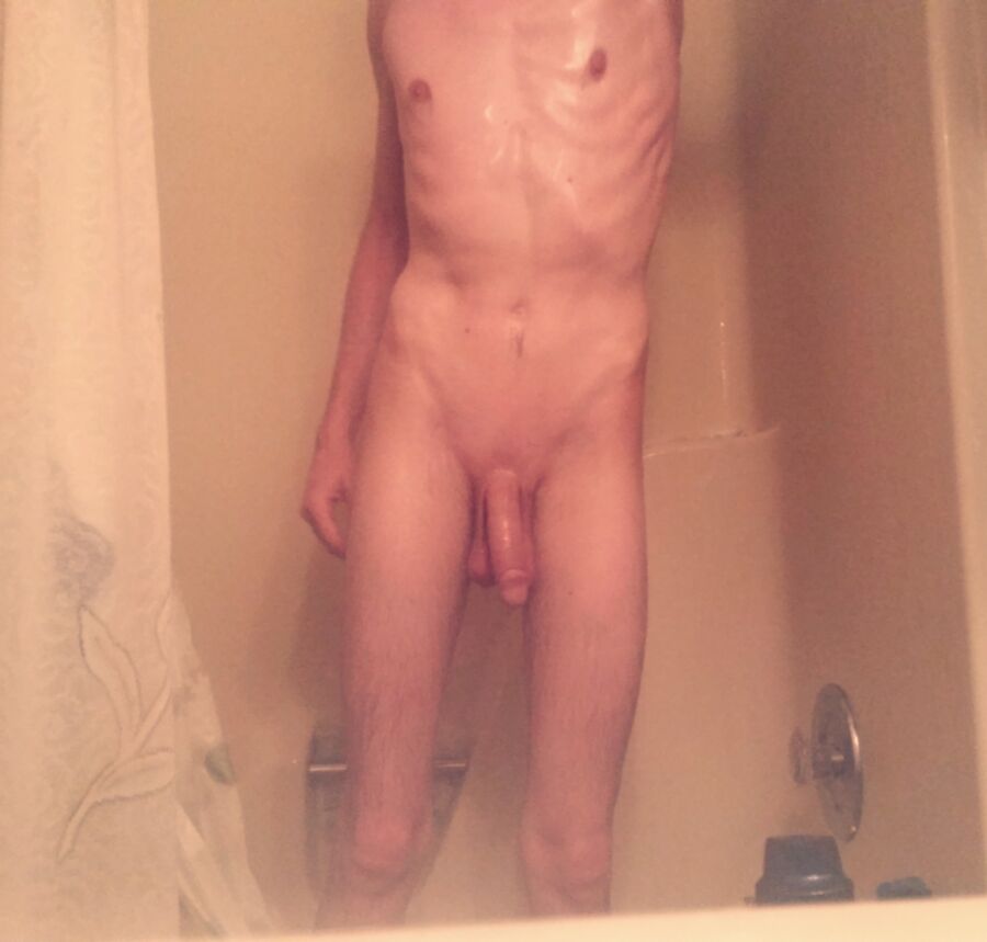 Free porn pics of Skinny Guy Gets In The Shower 21 of 24 pics