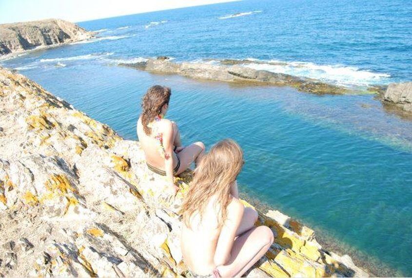 Free porn pics of Nude flat chested nudist teen girl Dilyana at Gradina beach 7 of 15 pics