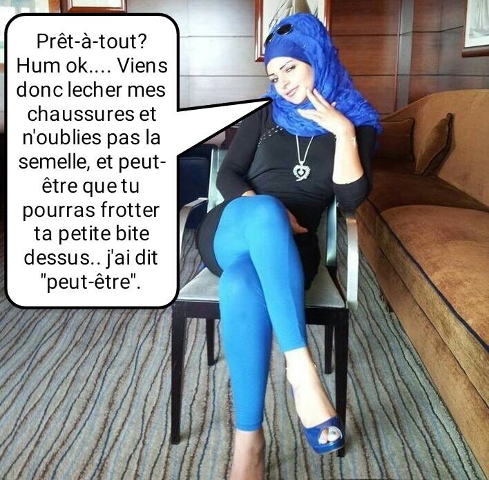 Free porn pics of French caption (Français) musulmanes voilées dominatrices. 3 of 5 pics