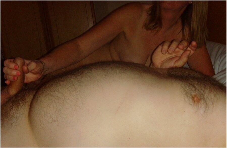 Free porn pics of I lay back while MY MILF gives me a GOOD Wank (Handjob) 24 of 38 pics