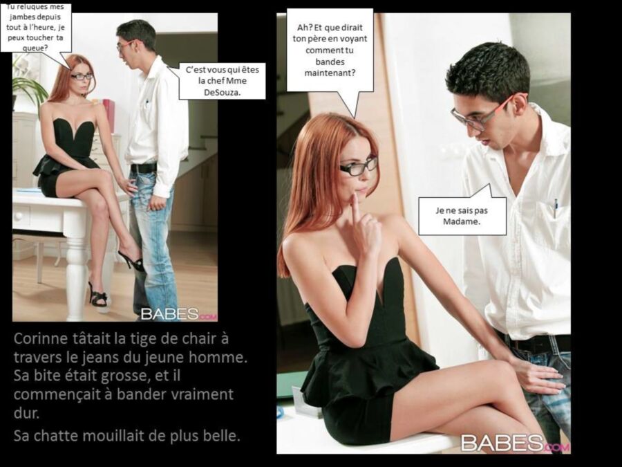 Free porn pics of Histoire: Le premier jour du stagiaire (french captions) 15 of 28 pics