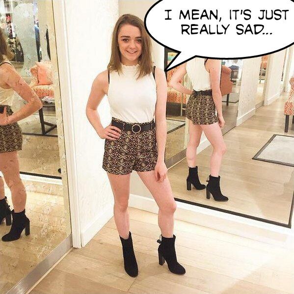 Free porn pics of Maisie Williams humiliation captions 3 of 5 pics