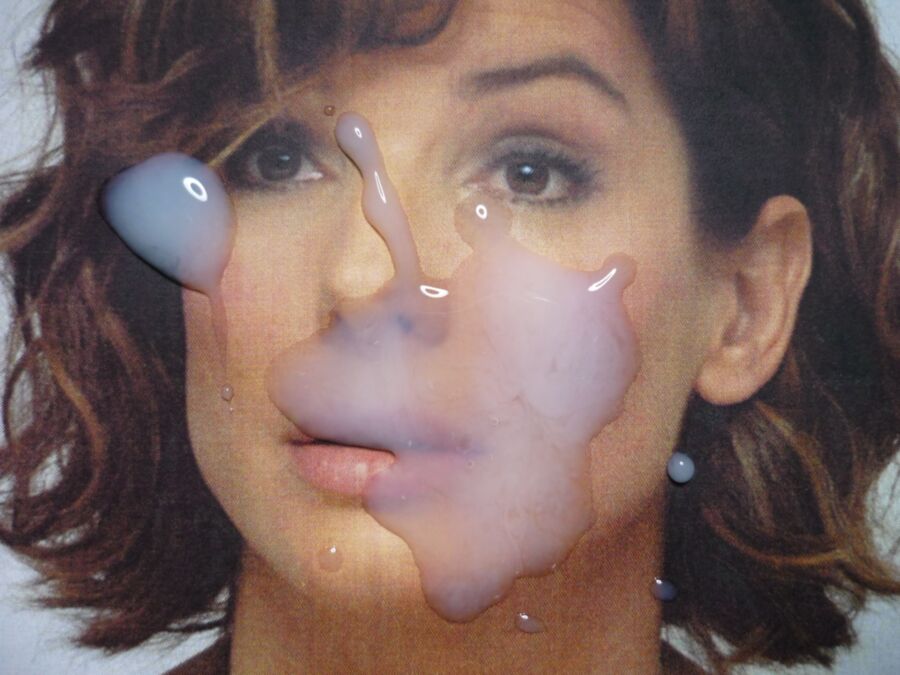 Free porn pics of Sandra Bullock not expecting cum splat on her face 11 of 12 pics