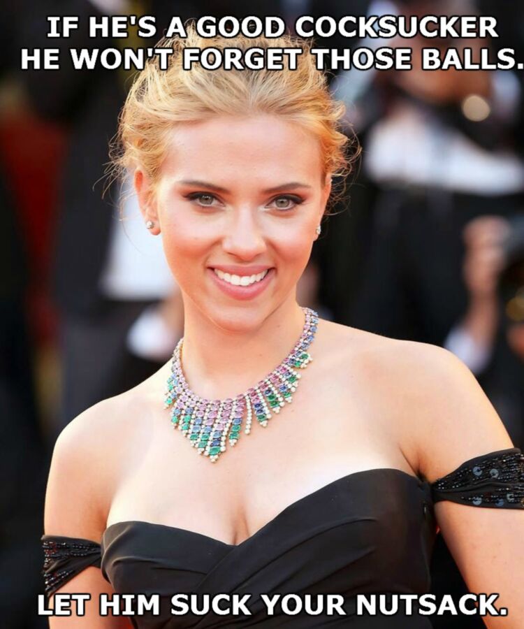 Free porn pics of Scarlett Johansson Bi Trap Captions 6 of 9 pics