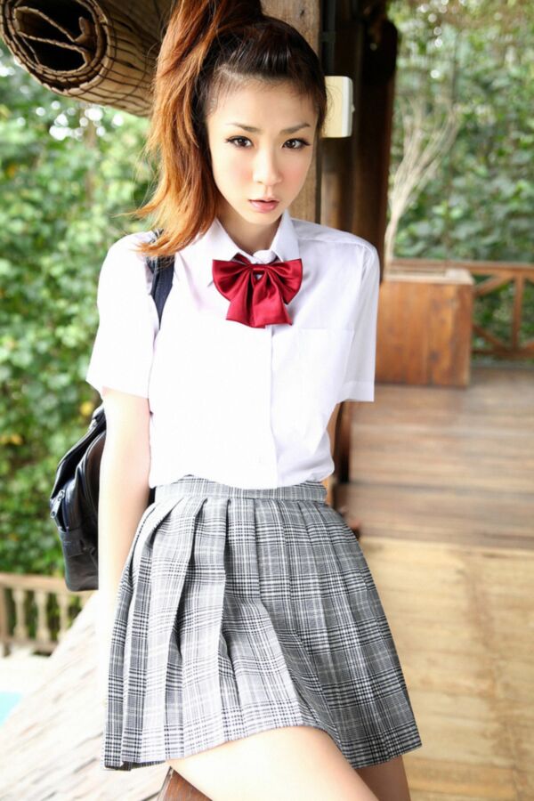 Free porn pics of Aki Hoshino school girl 1 of 26 pics