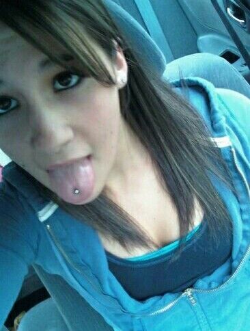 Free porn pics of Metal mouth cuties and tongue rings 5 of 72 pics