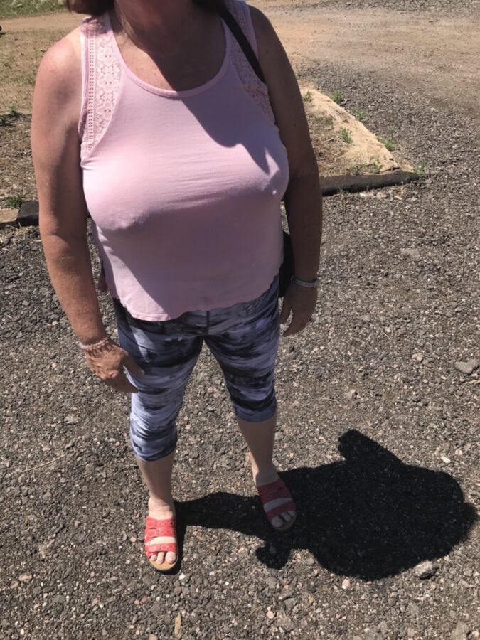 Free porn pics of My Wife - Braless, Pokie, Bare Breasts, Public 5 of 32 pics