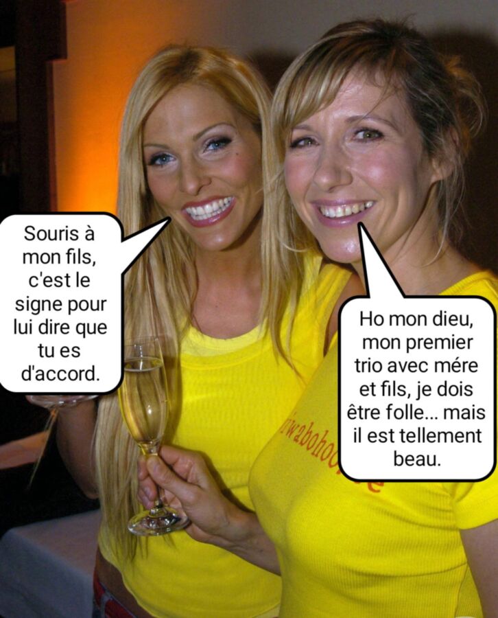 Free porn pics of French caption (Français inceste) maman et une amie à elle. 5 of 5 pics