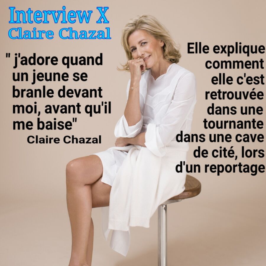 Free porn pics of French caption (Français) Claire Chazal LA cougar. 3 of 5 pics