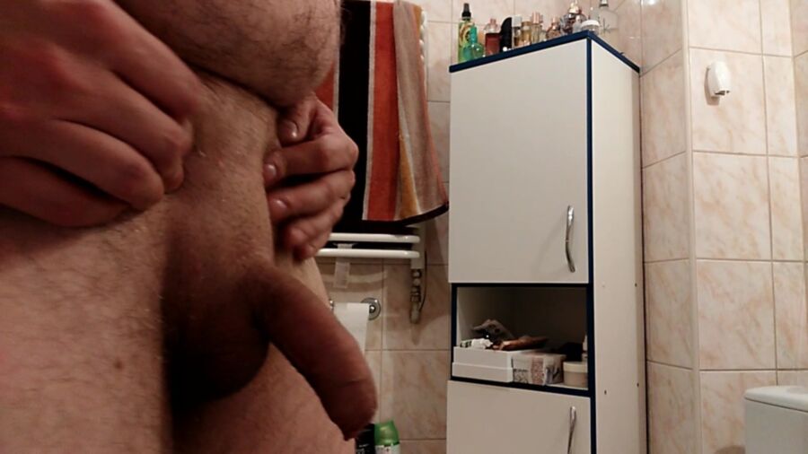 Free porn pics of uncut foreskin play in bathroom 2 of 100 pics