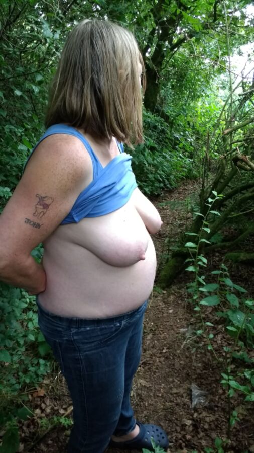 Free porn pics of I love posing in the woods. 2 of 14 pics