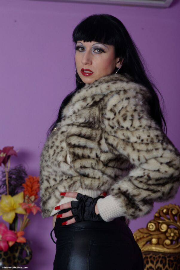 Free porn pics of Trinity in Fur Jacket 3 of 120 pics