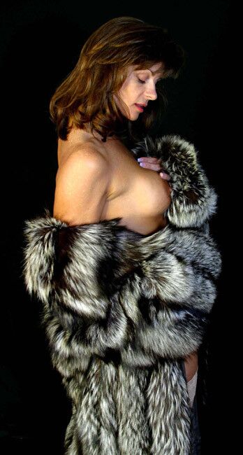 Free porn pics of Milf Chelsea in Grey Fur Coat 4 of 33 pics