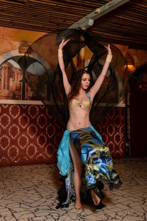 Free porn pics of Curly redhead bellydancer 24 of 36 pics