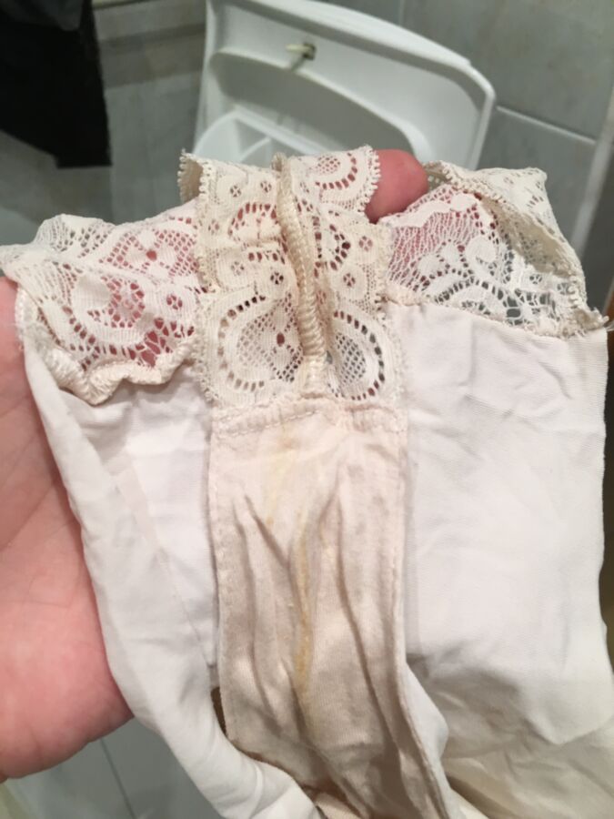 Free porn pics of My GFs dirty panties new one 5 of 8 pics