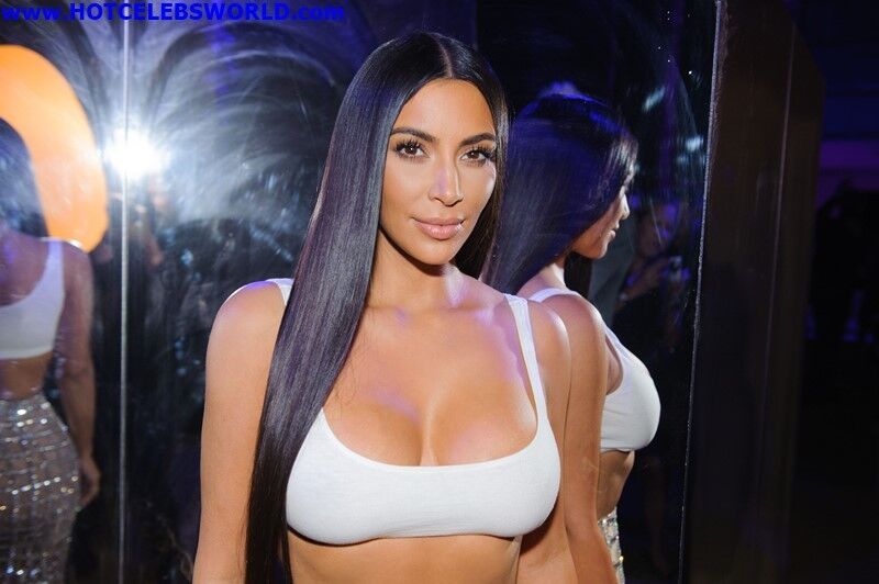 Free porn pics of Kim Kardashian Sexy Cleavage at a Boutique Opening 12 of 30 pics