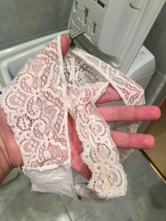 Free porn pics of My GFs dirty panties new one 1 of 8 pics