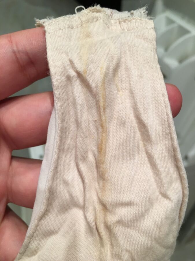 Free porn pics of My GFs dirty panties new one 8 of 8 pics