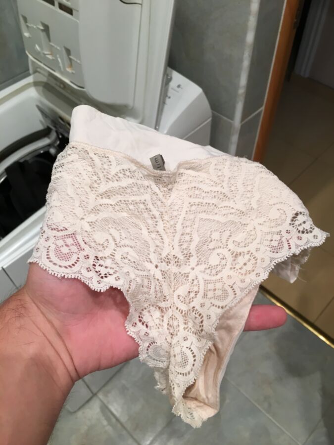 Free porn pics of My GFs dirty panties new one 6 of 8 pics