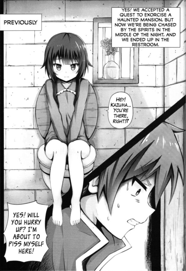 Free porn pics of  Giving ○○ to Megumin in the Toilet!  (Konosuba) (English) 2 of 19 pics