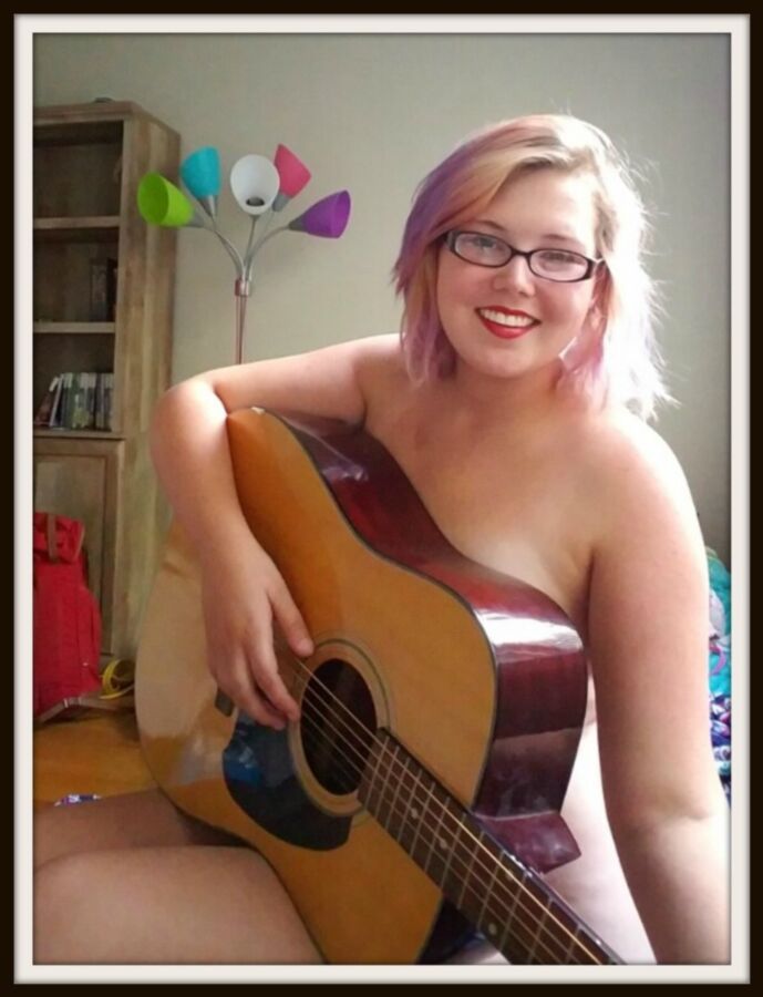 Free porn pics of Playing classic guitar naked 23 of 24 pics