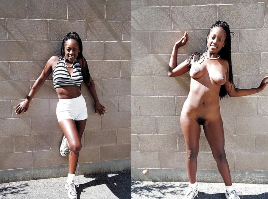 Homemade Ebony Dressed and Undressed - Nuded Photo.