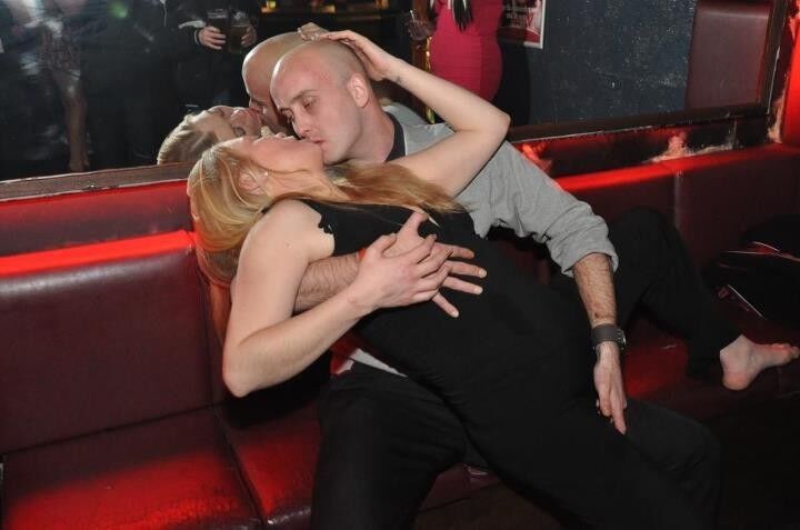 Free porn pics of Grope - women getting their pussies groped while sitting in club 6 of 54 pics