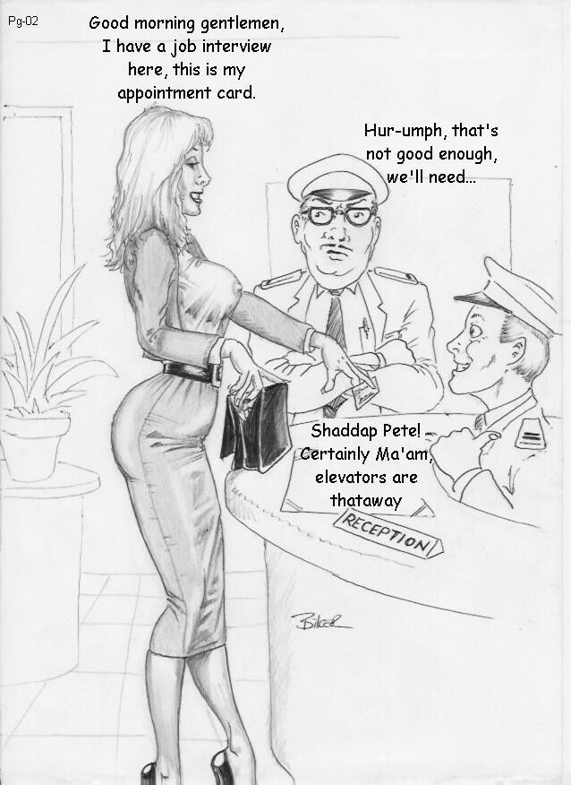 Free porn pics of Erotic cartoon - The Interview by Biker 2 of 35 pics