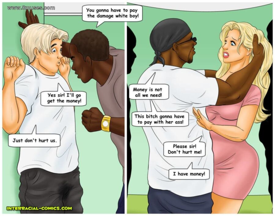 Free porn pics of Interracial-Comics: Paying the damage 6 of 18 pics