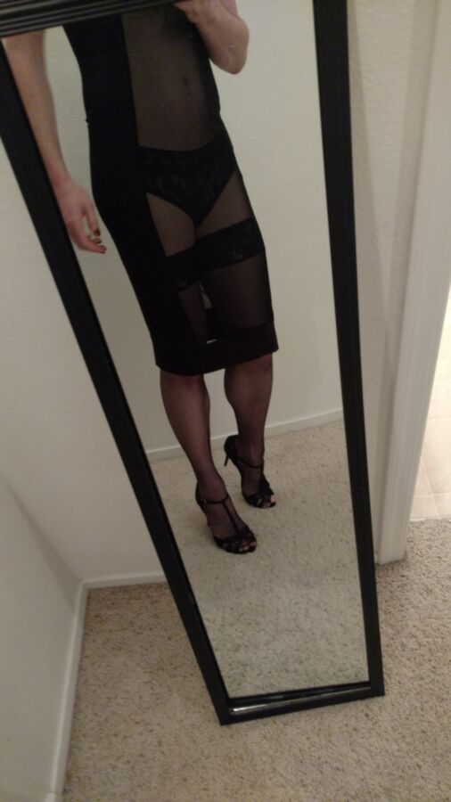 Free porn pics of Black See Through Dress Fun 23 of 106 pics