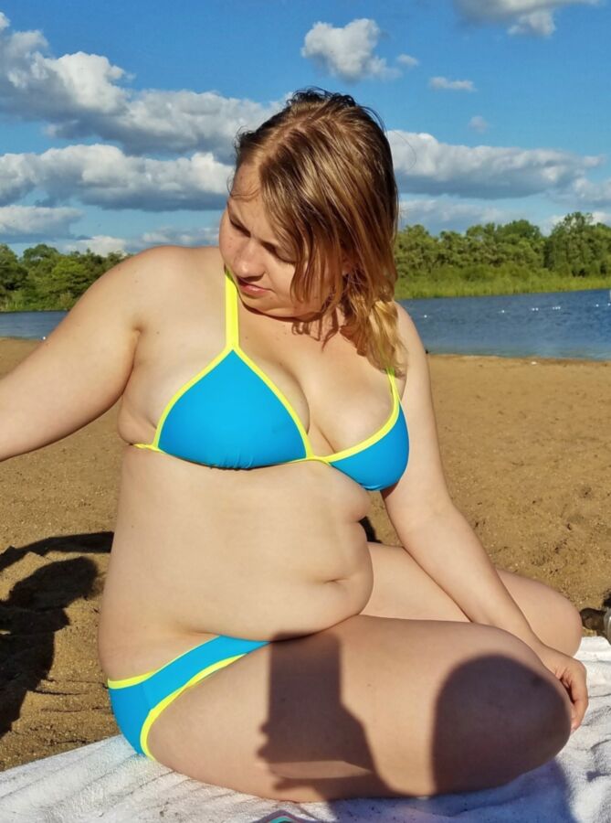 Free porn pics of Chubby Teen Beach Bikini Candid 16 of 70 pics