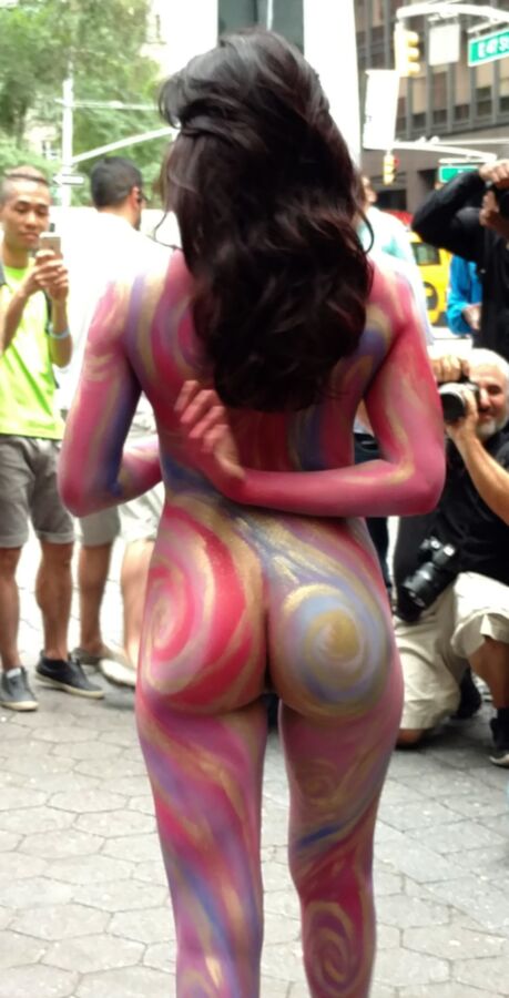 Free porn pics of NYC Bodypainting Day Public Nude Women 4 of 243 pics