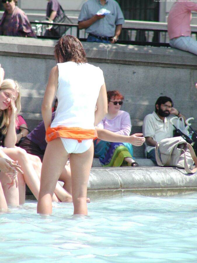Free porn pics of Candid pics of teen enjoying herself at Trafalgar Square 7 of 94 pics
