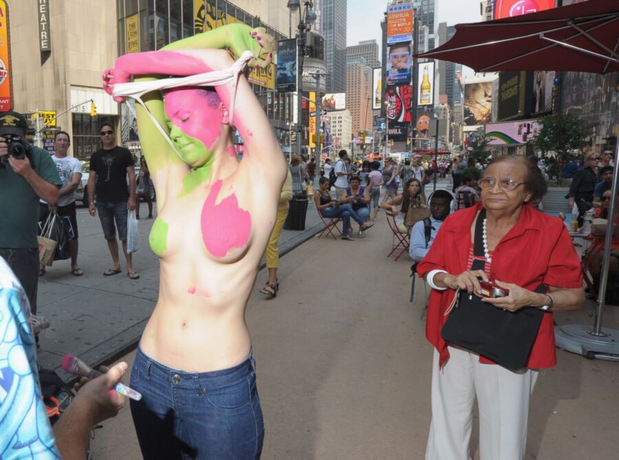 Free porn pics of NYC Bodypainting Day Public Nude Women 6 of 243 pics