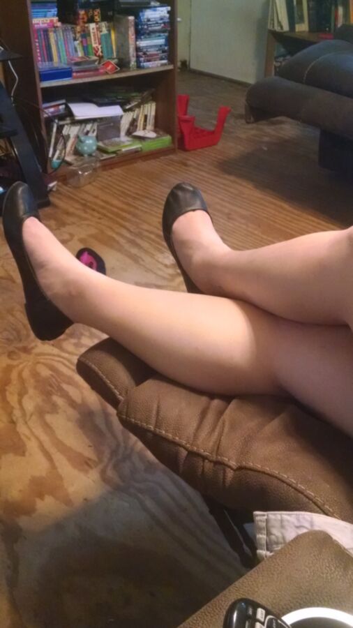 Free porn pics of My WIfes Feet In Her Flats For Your Pleasure 13 of 19 pics
