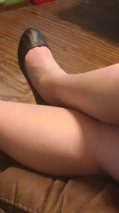 Free porn pics of My WIfes Feet In Her Flats For Your Pleasure 15 of 19 pics