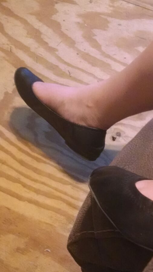Free porn pics of My WIfes Feet In Her Flats For Your Pleasure 19 of 19 pics