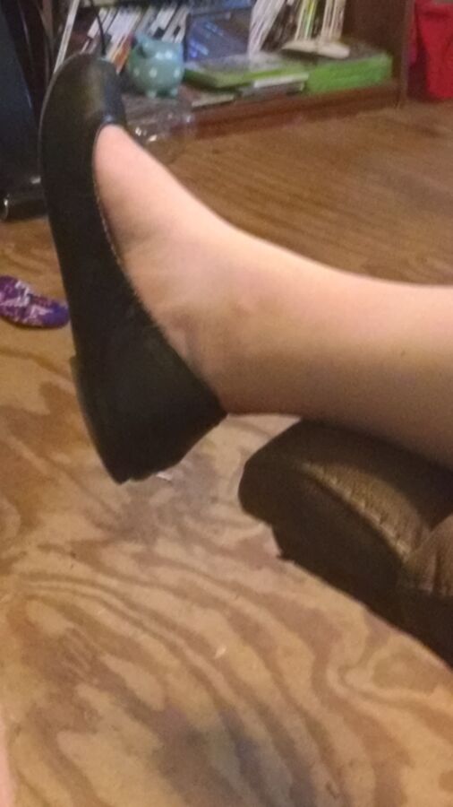 Free porn pics of My WIfes Feet In Her Flats For Your Pleasure 12 of 19 pics