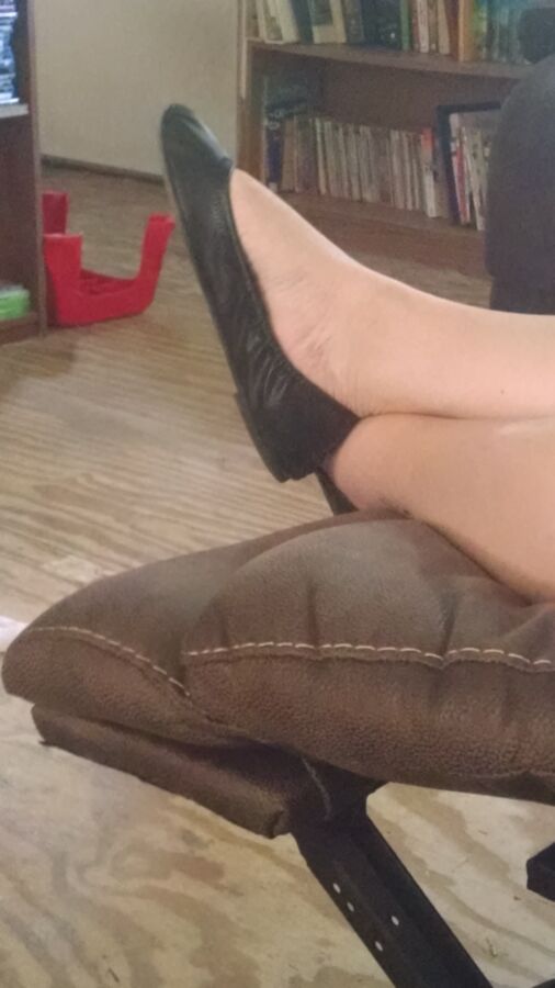 Free porn pics of My WIfes Feet In Her Flats For Your Pleasure 4 of 19 pics