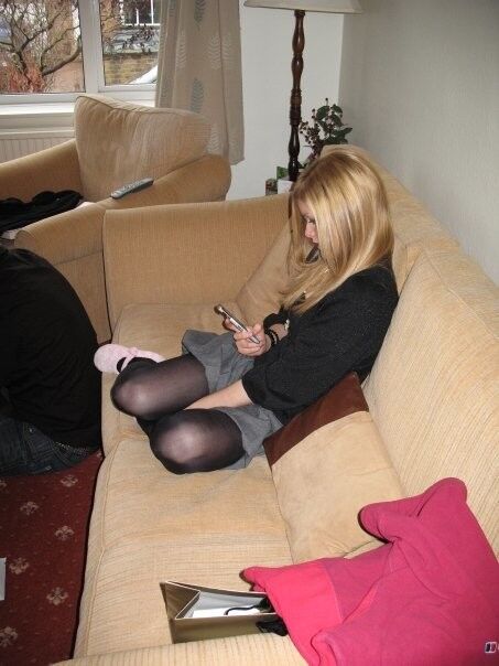 Free porn pics of British chav Slut with sexy legs loves tights - u will cum 13 of 33 pics