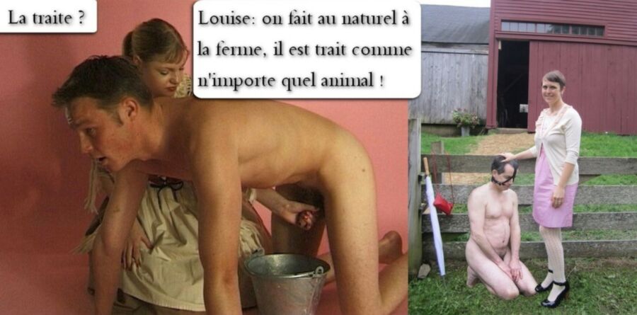 Free porn pics of Corvée de traite - femdom milking 14 of 18 pics