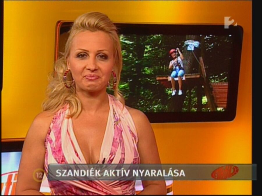 Free porn pics of Gombos Edina hungarian tv host 24 of 50 pics