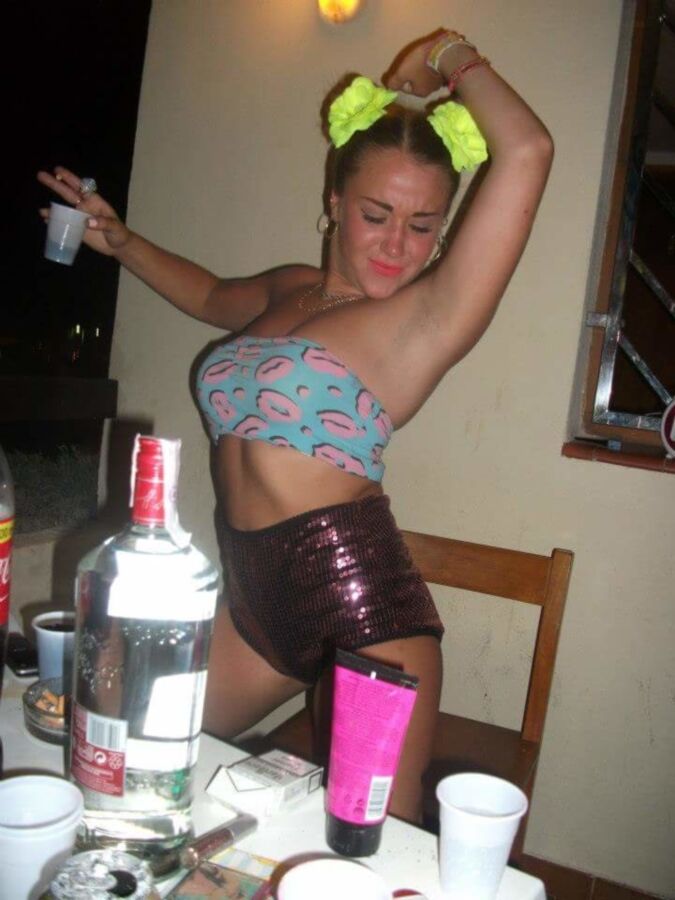 Free porn pics of Holly the show off UK chav slag  4 of 79 pics