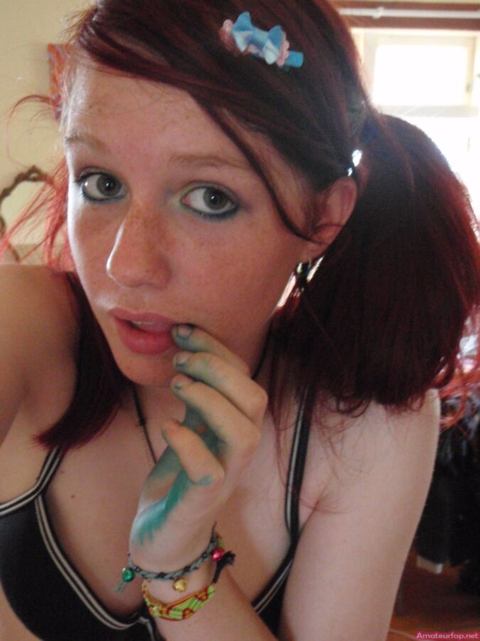 Free porn pics of Amateur Redhead Teen Has Such A Hot Body And Hot Tits 1 of 31 pics