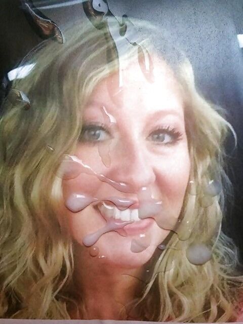 Free porn pics of mature  blonde milf mom amateur cum face facial 8 of 10 pics