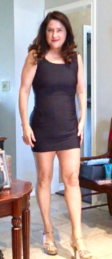 Free porn pics of Tell me what you think of my little black dress!! 1 of 10 pics