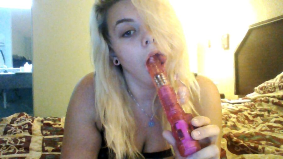 Free porn pics of Sucking my dildo wishing it was daddy 3 of 6 pics