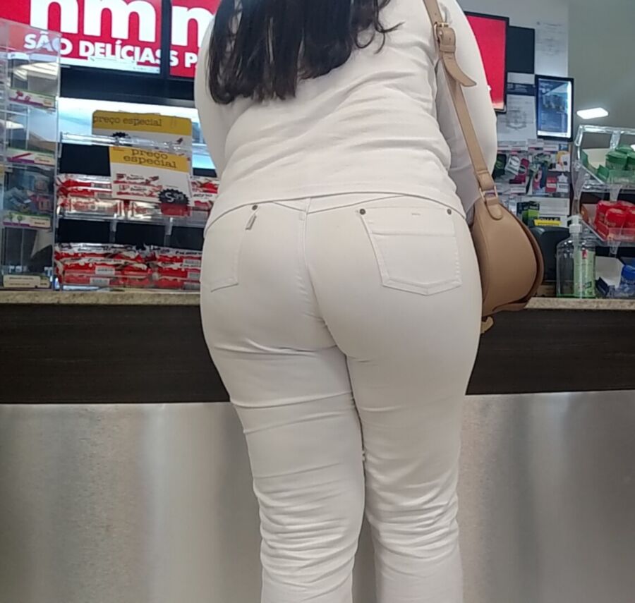 Free porn pics of Big Amazing White Clothed Ass 8 of 16 pics