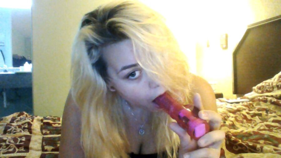 Free porn pics of Sucking my dildo wishing it was daddy 4 of 6 pics