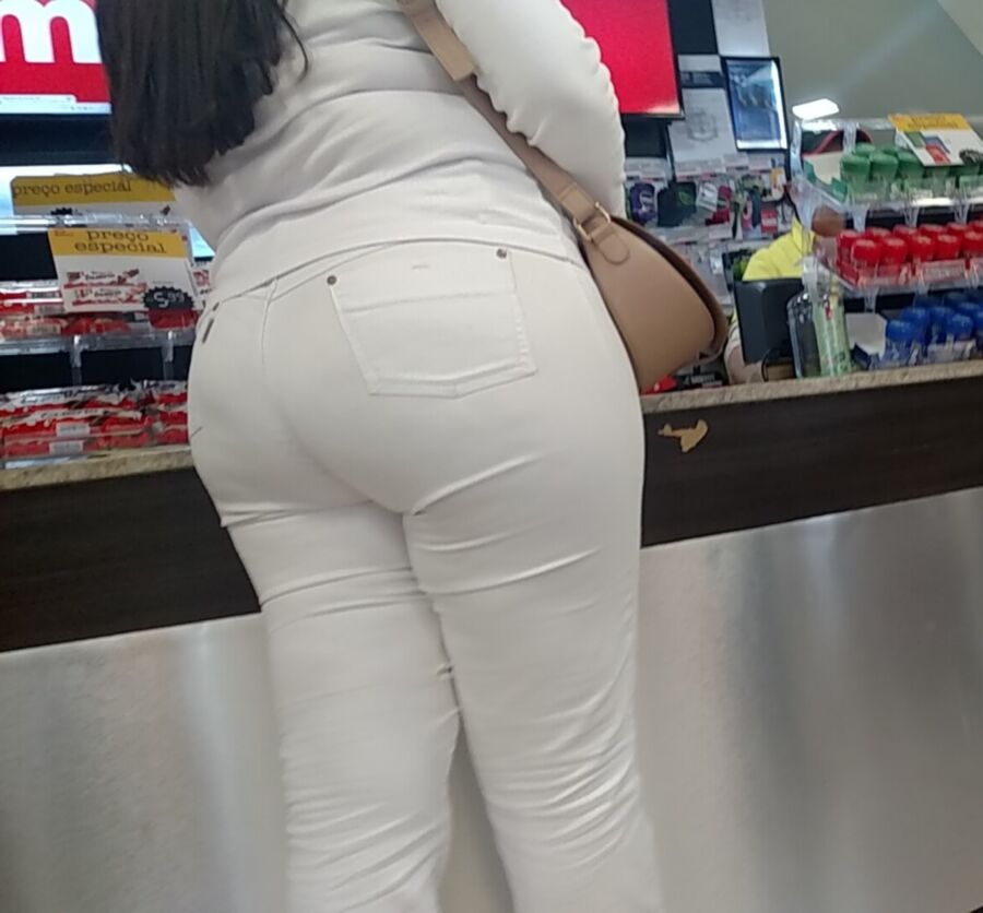 Free porn pics of Big Amazing White Clothed Ass 2 of 16 pics